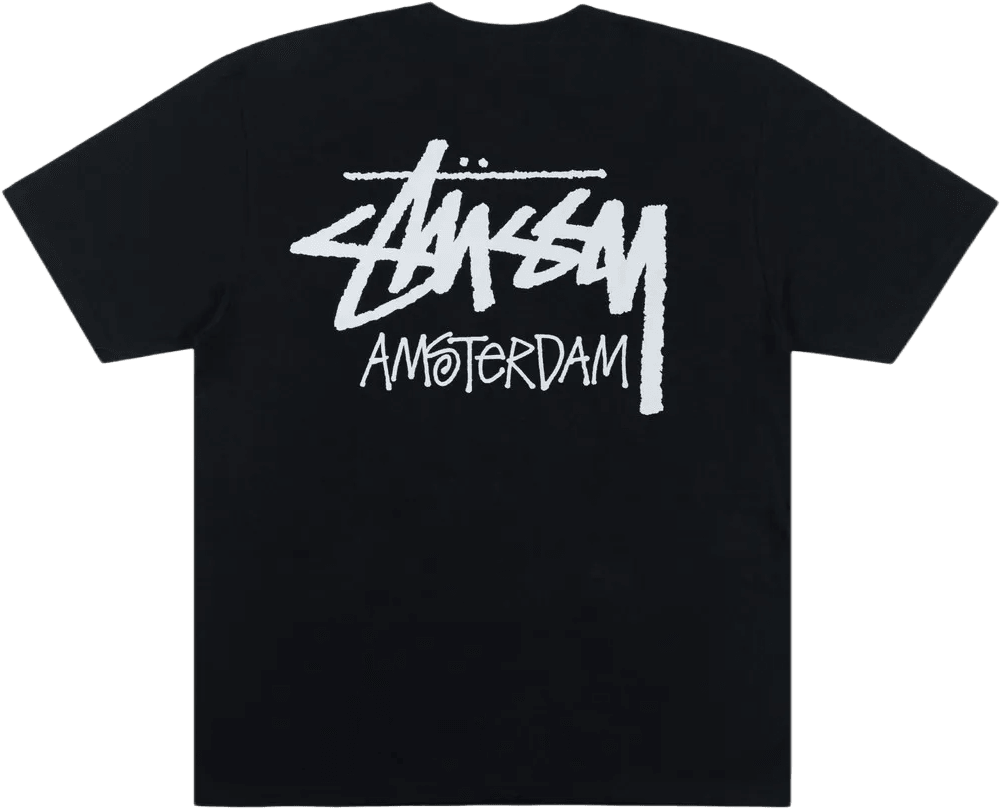 Stüssy Amsterdam Tee Black