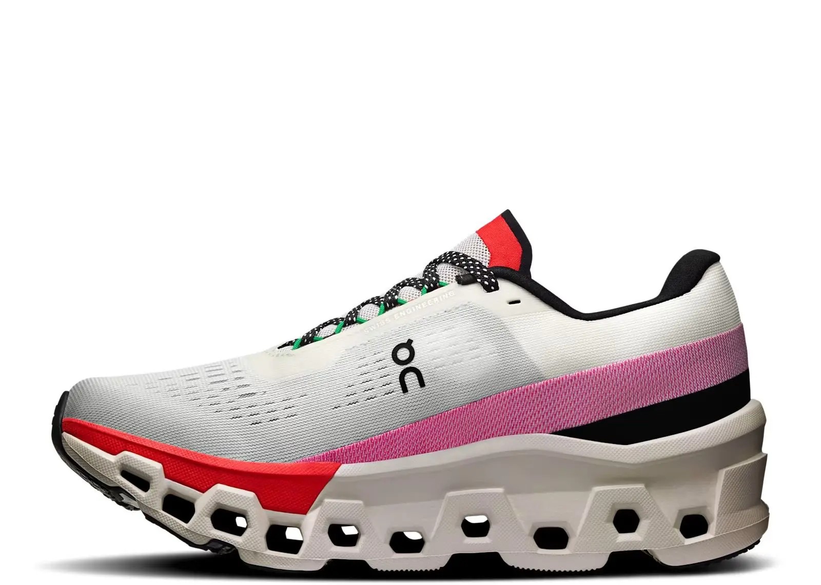 On Running Cloudmonster 2 Ivory Silver Red (Women's)