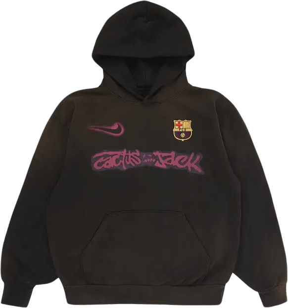 Nike FC Barcelona x Cactus Jack Spray Logo Hoodie Blue
