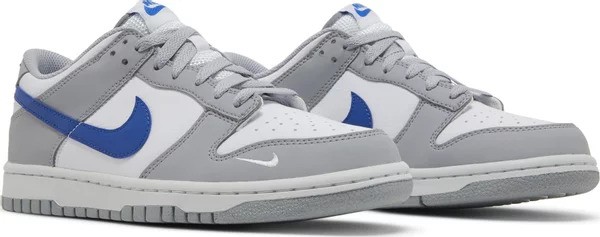 Nike Dunk Low Mini Swoosh Wolf Grey Game Royal (GS)