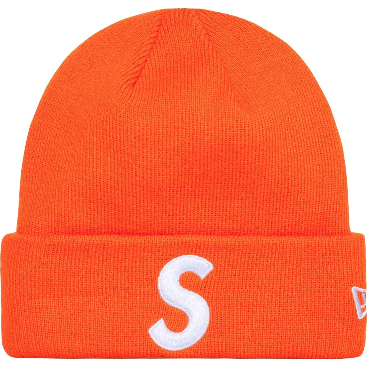 Supreme New Era S Logo Beanie Orange
