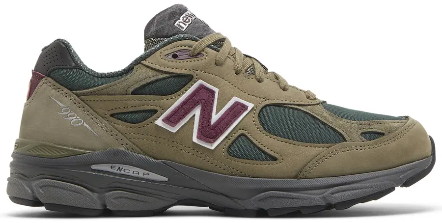 New Balance 990v3 MiUSA Teddy Santis Green Purple