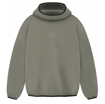 Fear of God X Adidas Athletics Suede Fleece Hoodie Clay