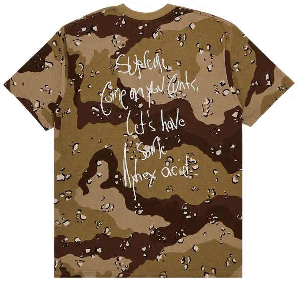 Supreme x Aphex Twin Windowlicker Tee 'Chocolate Chip Camo'
