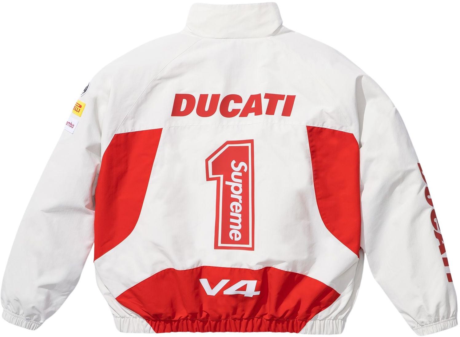 Supreme X Ducati Track Jacket Light Grey