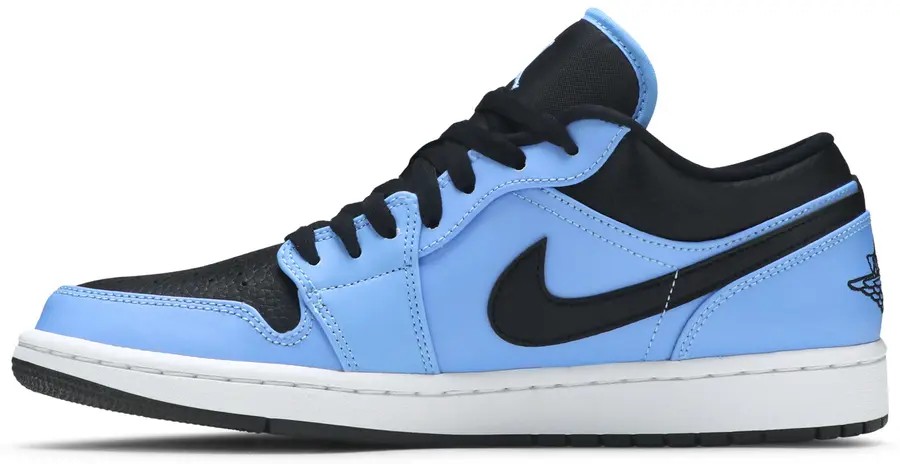 Jordan 1 Low University Blue Black (No Box)