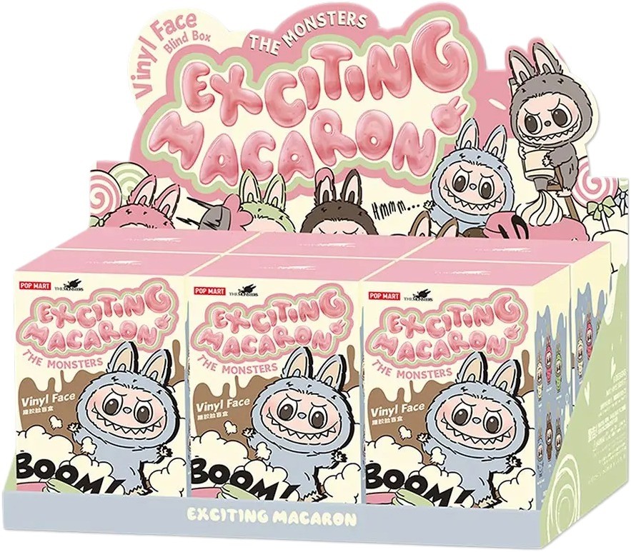 Pop Mart Labubu The Monsters Exciting Macaron Vinyl Face Sealed Case (6 Blind Boxes)
