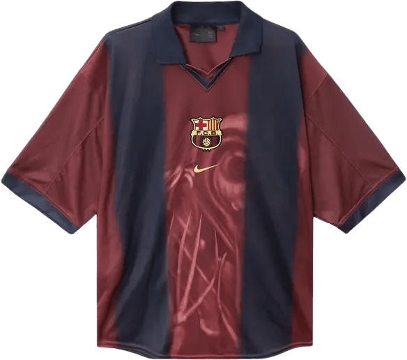 Nike FC Barcelona x Cactus Jack Retro 2000/01 Home Skeleton Jersey Red/Blue