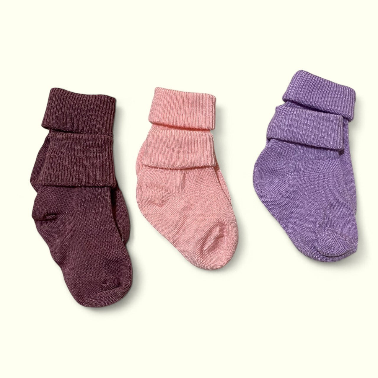 3’lü Bambu Çorap Set (Mürdüm-Pembe-Lila)