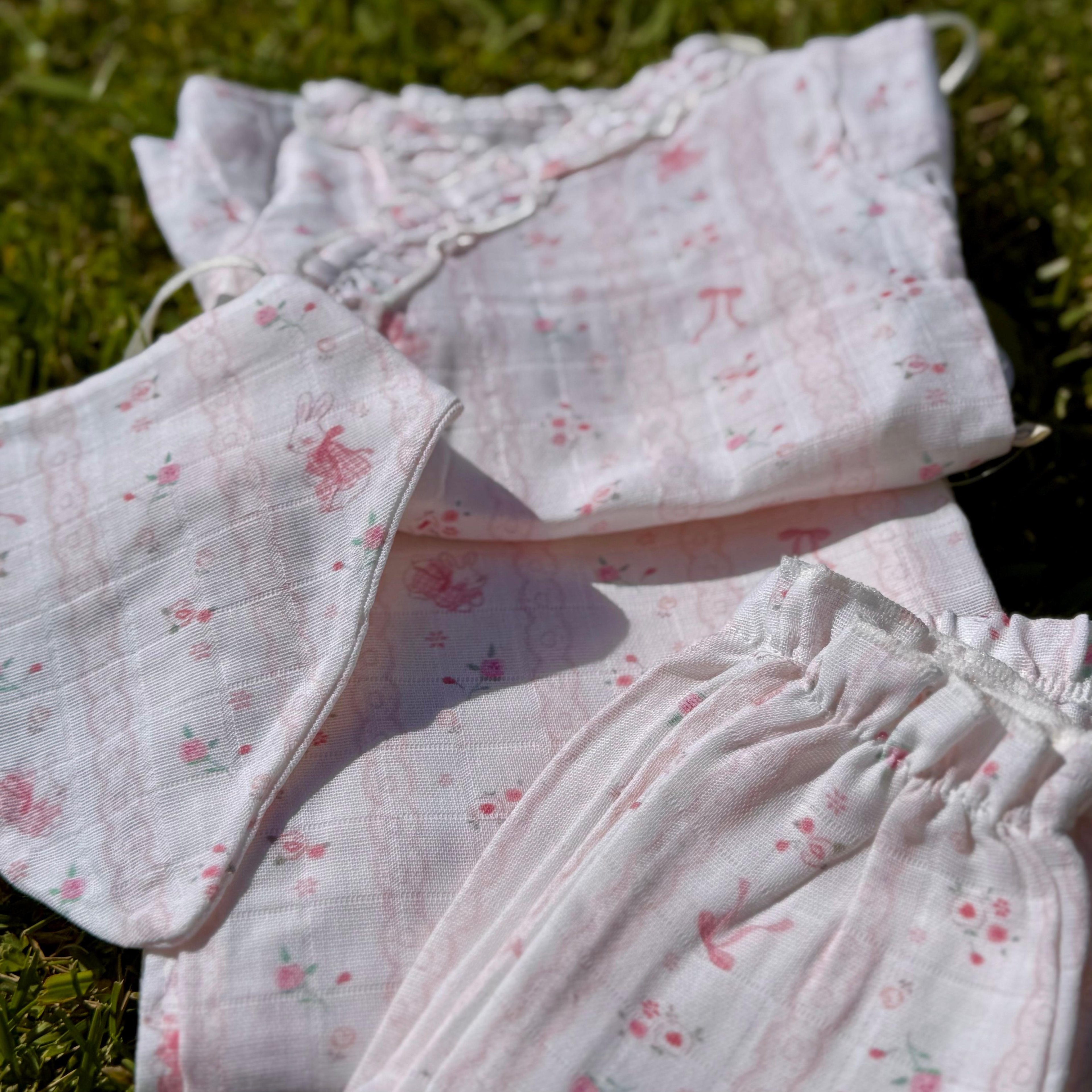 5'li Jr. Soft Pink Müslin Organik Hastane Çıkışı