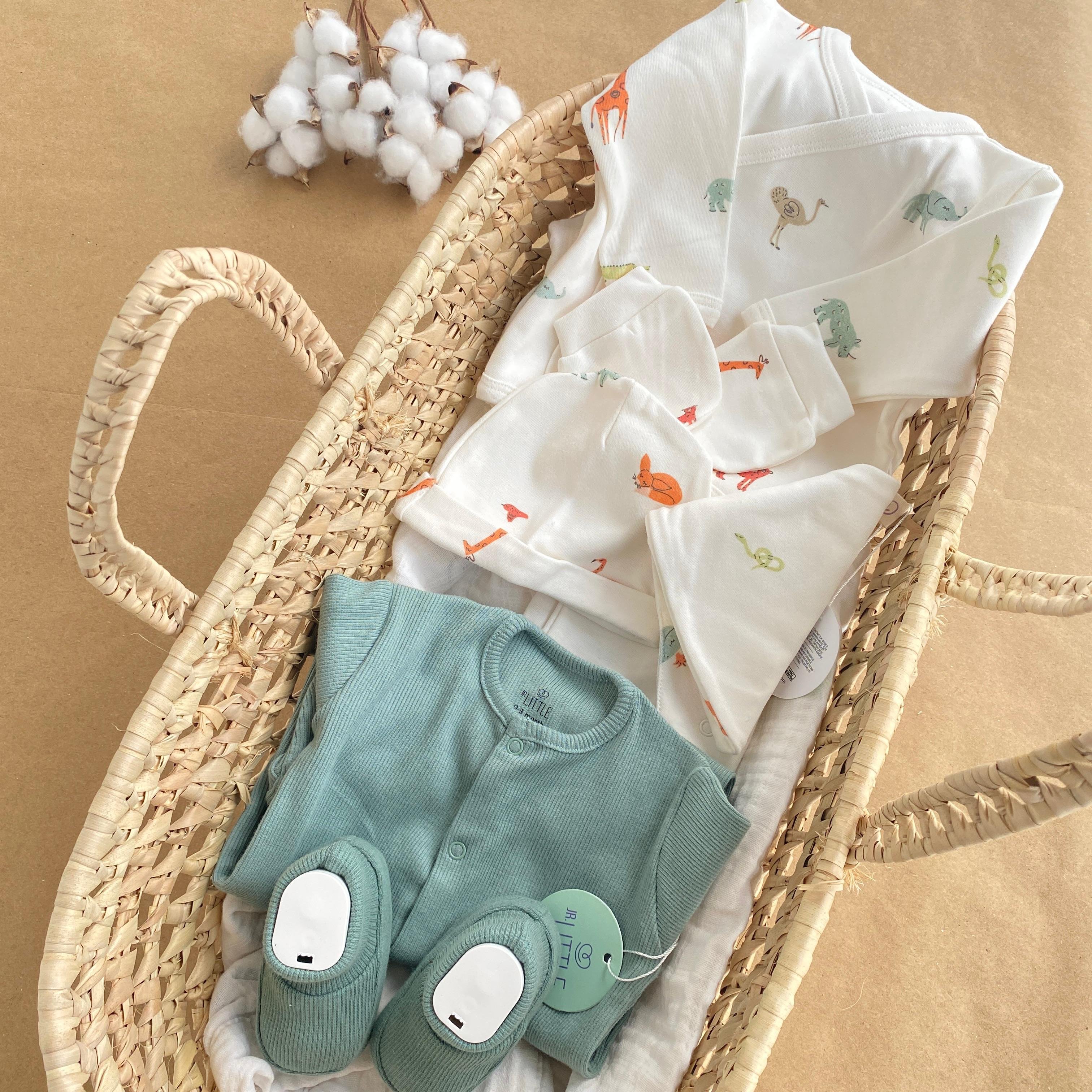 7'li Jr. Animals, Mint Patik, Mint Tulum Yeni Doğan Set