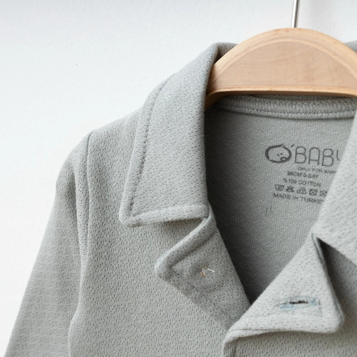 Erkek Bebek Jakarlı Yakalı Tulum (Kahve-Gri-Krem)