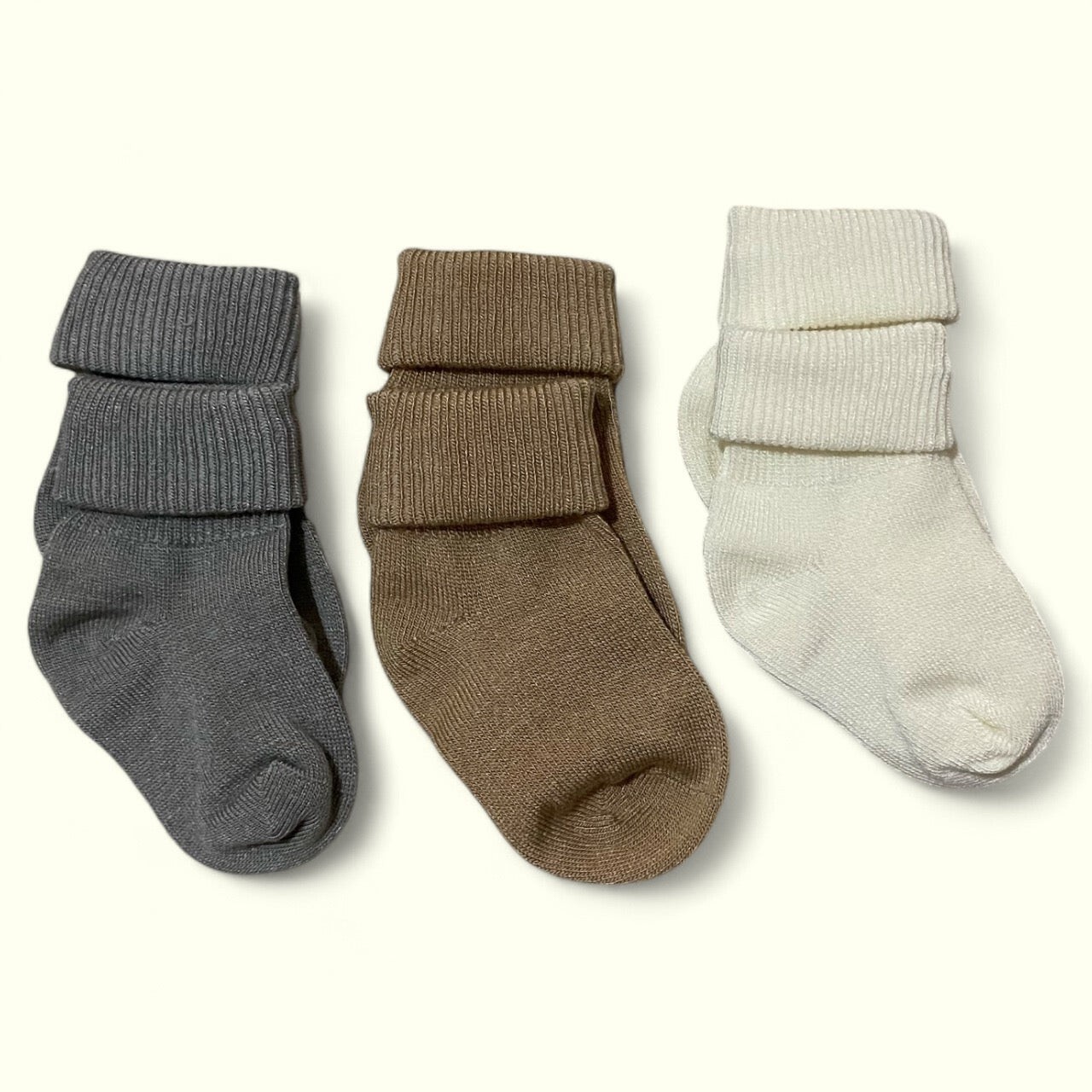 3’lü Bambu Çorap Set (Antrasit-Bej-Ekru)