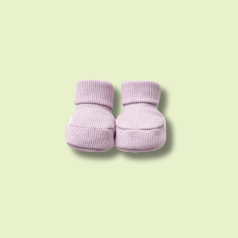 4'lü Yeni Doğan Patik Set (Beyaz-Pembe-Somon-Lila)