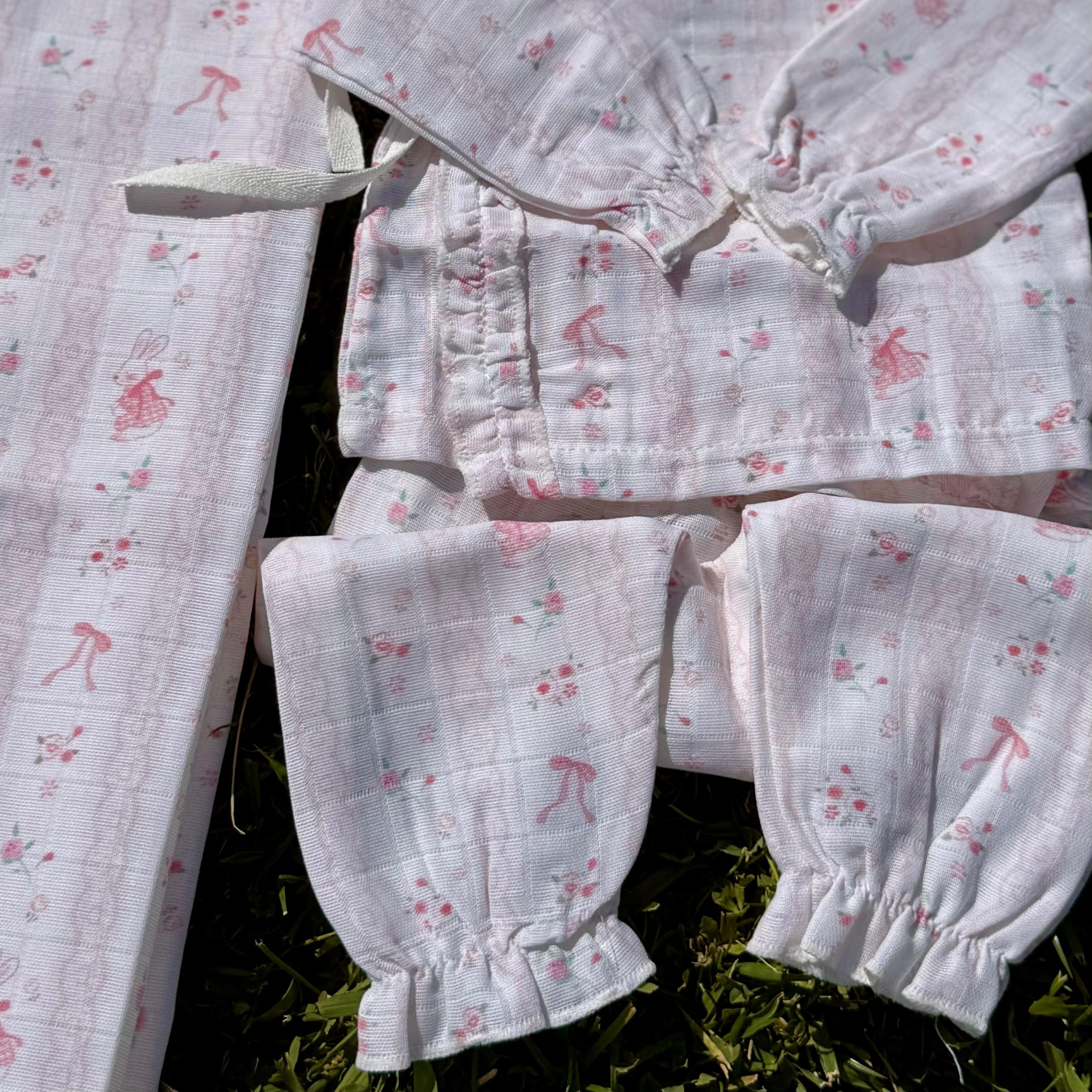 5'li Jr. Soft Pink Müslin Organik Hastane Çıkışı