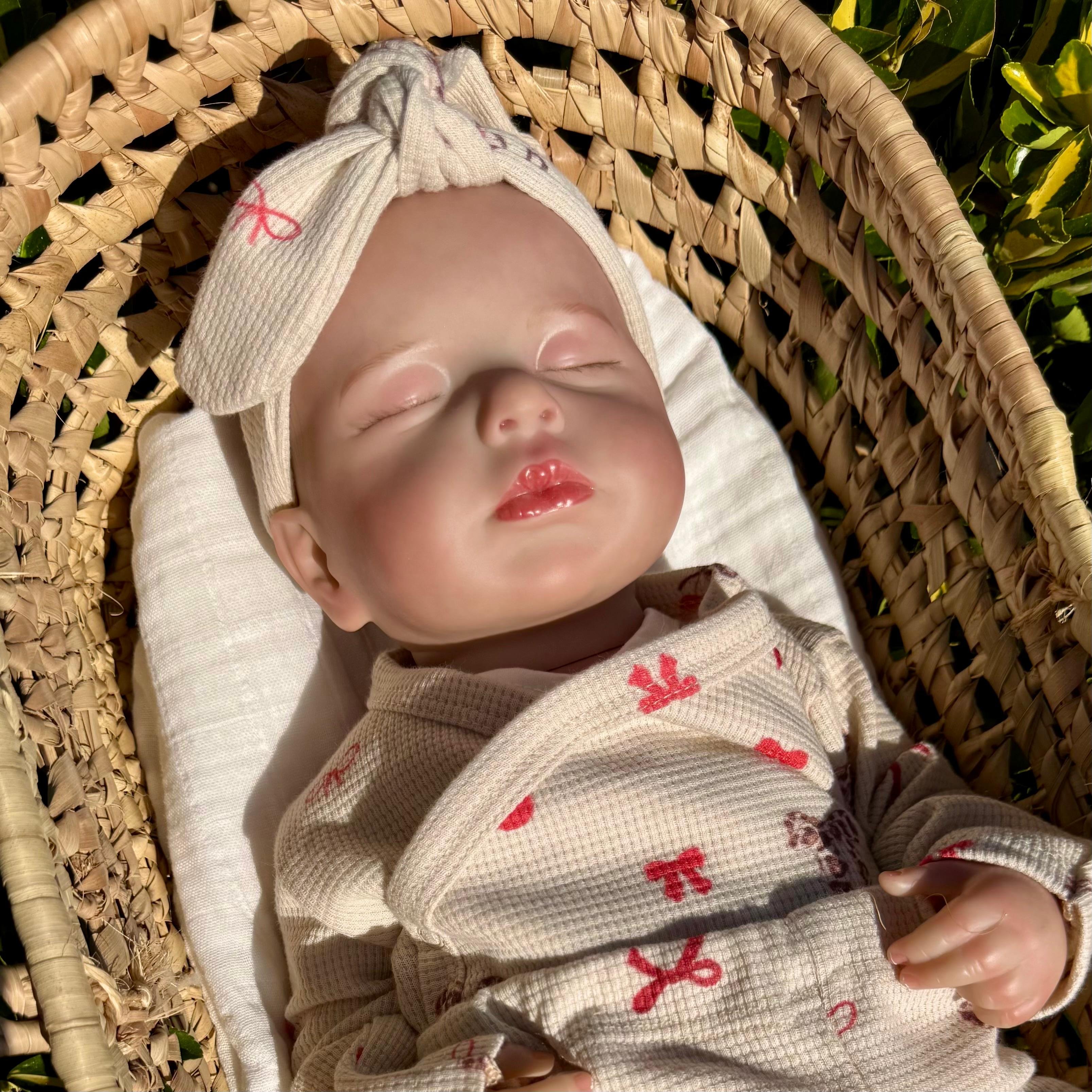3'lü Kız Bebek Fiyonk Desen Waffle Kumaş Hastane Çıkışı