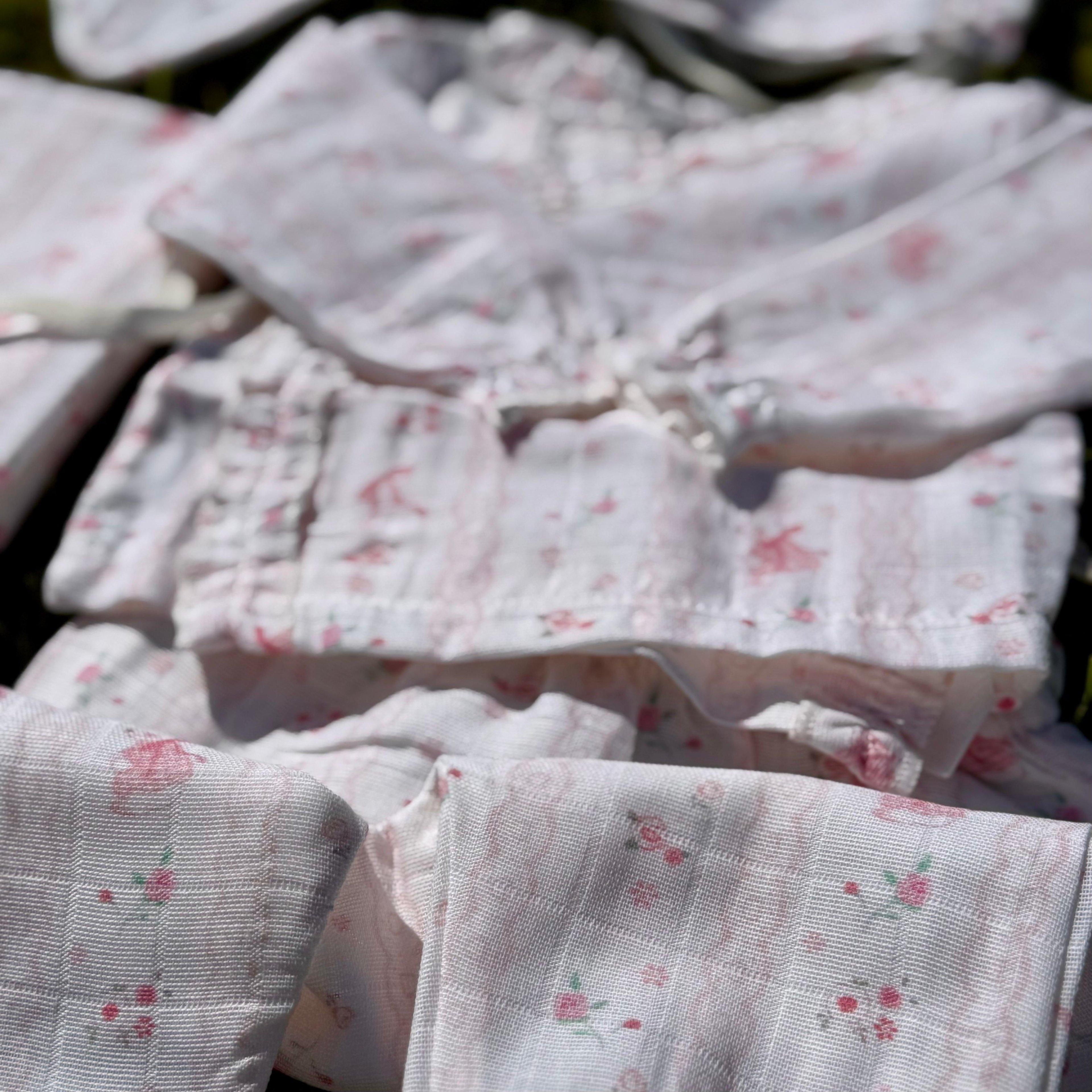 5'li Jr. Soft Pink Müslin Organik Hastane Çıkışı