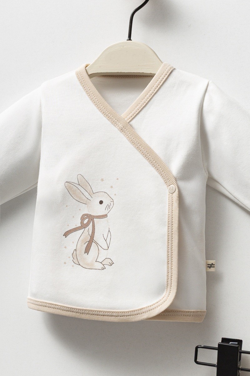 10'lu Erkek Bebek Tavşan Desenli Hastane Çıkışı Set
