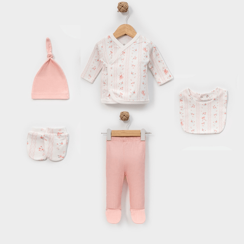 5'li Jr. Soft Pink Organik Hastane Çıkışı