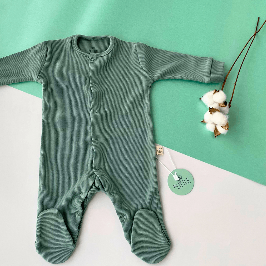 Mint Yeşili Kaşkorse Bebek Tulumu