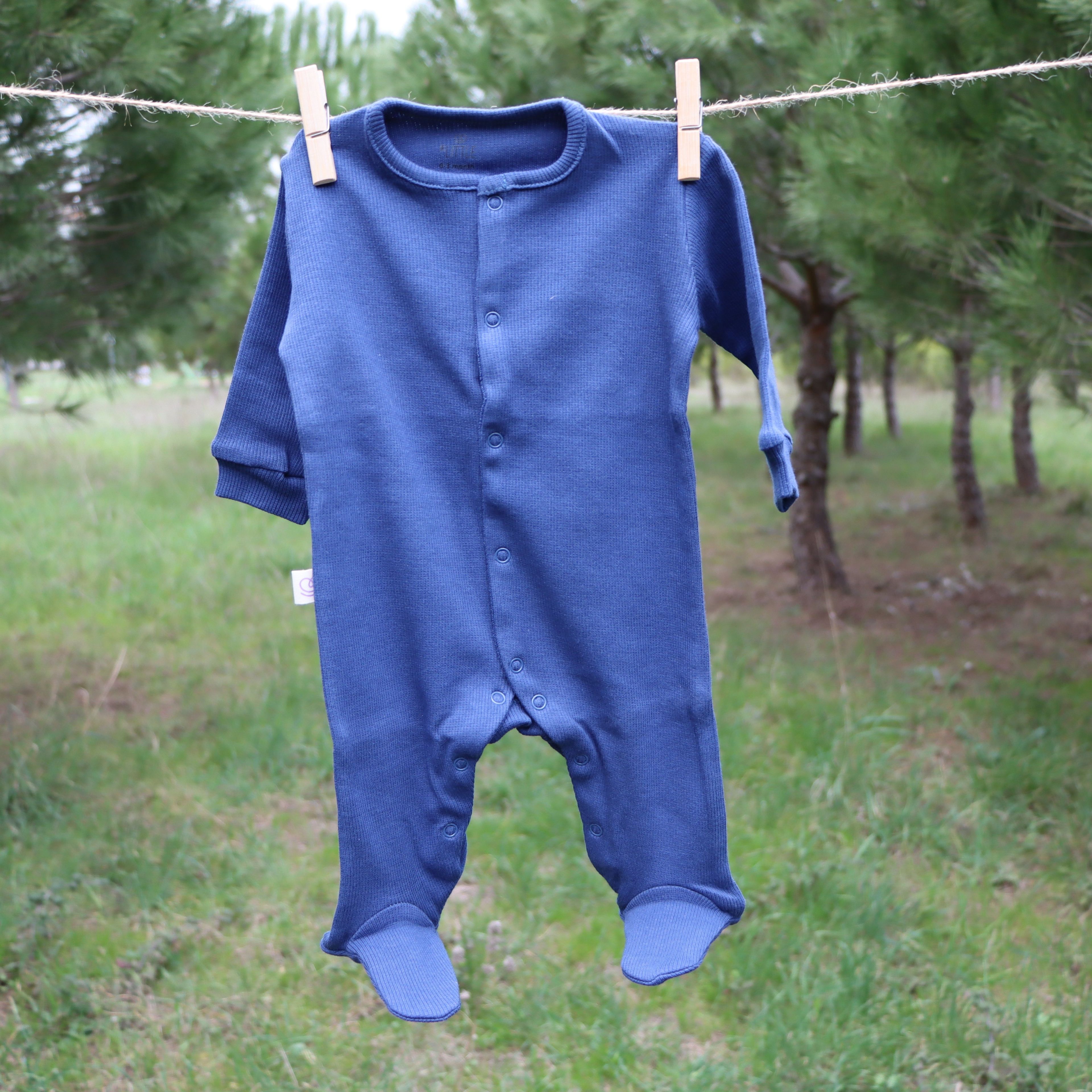 İndigo Kaşkorse Bebek Tulumu 0-3/3-6 Ay