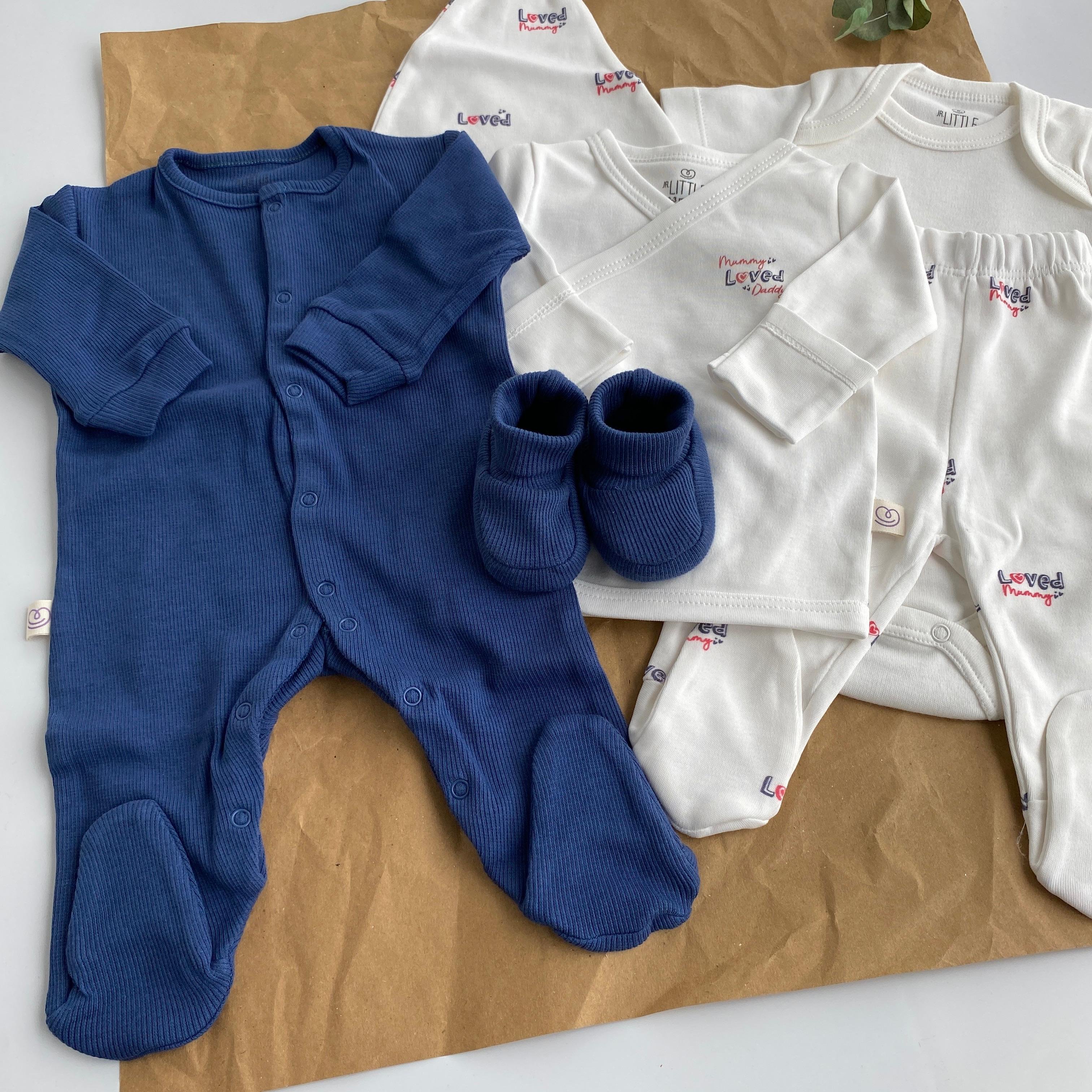 7'li Sloganlı Hastane Çıkışı-Body-Tulum-Patik Yeni Doğan Set