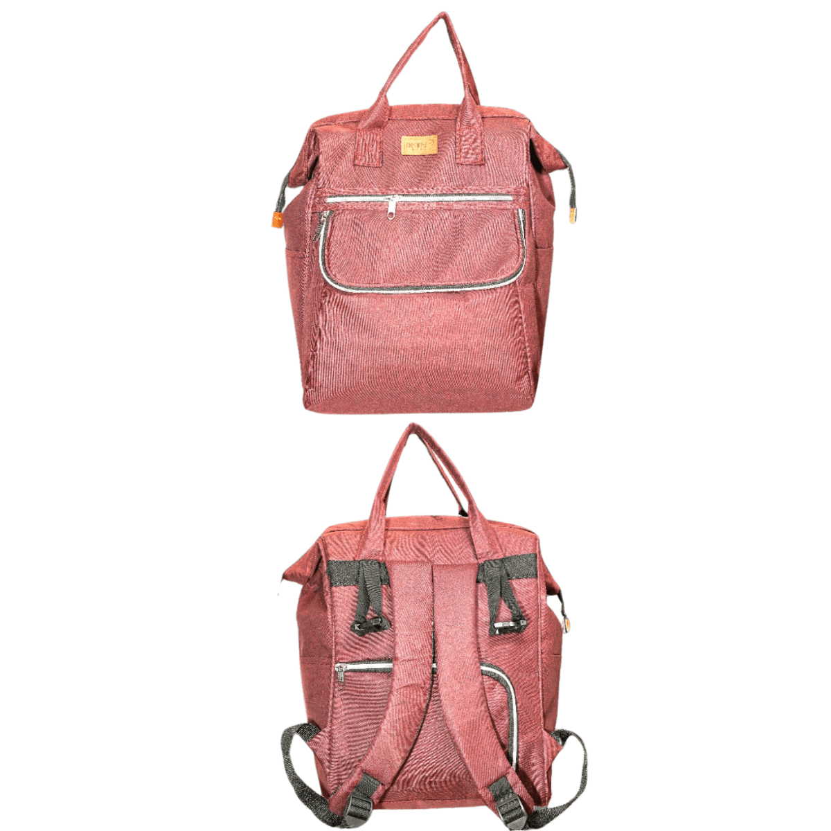 Unisex Fonksiyonel Anne Bebek Çantası (Bordo-Gri-Siyah)