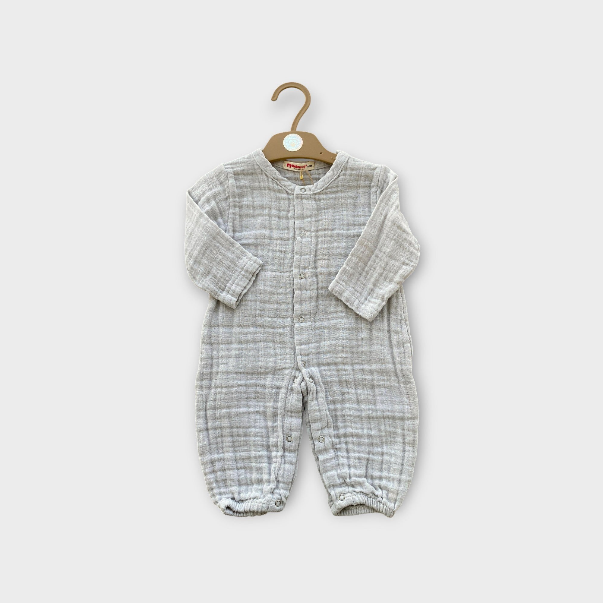 Müslin Unisex Tulum Gri