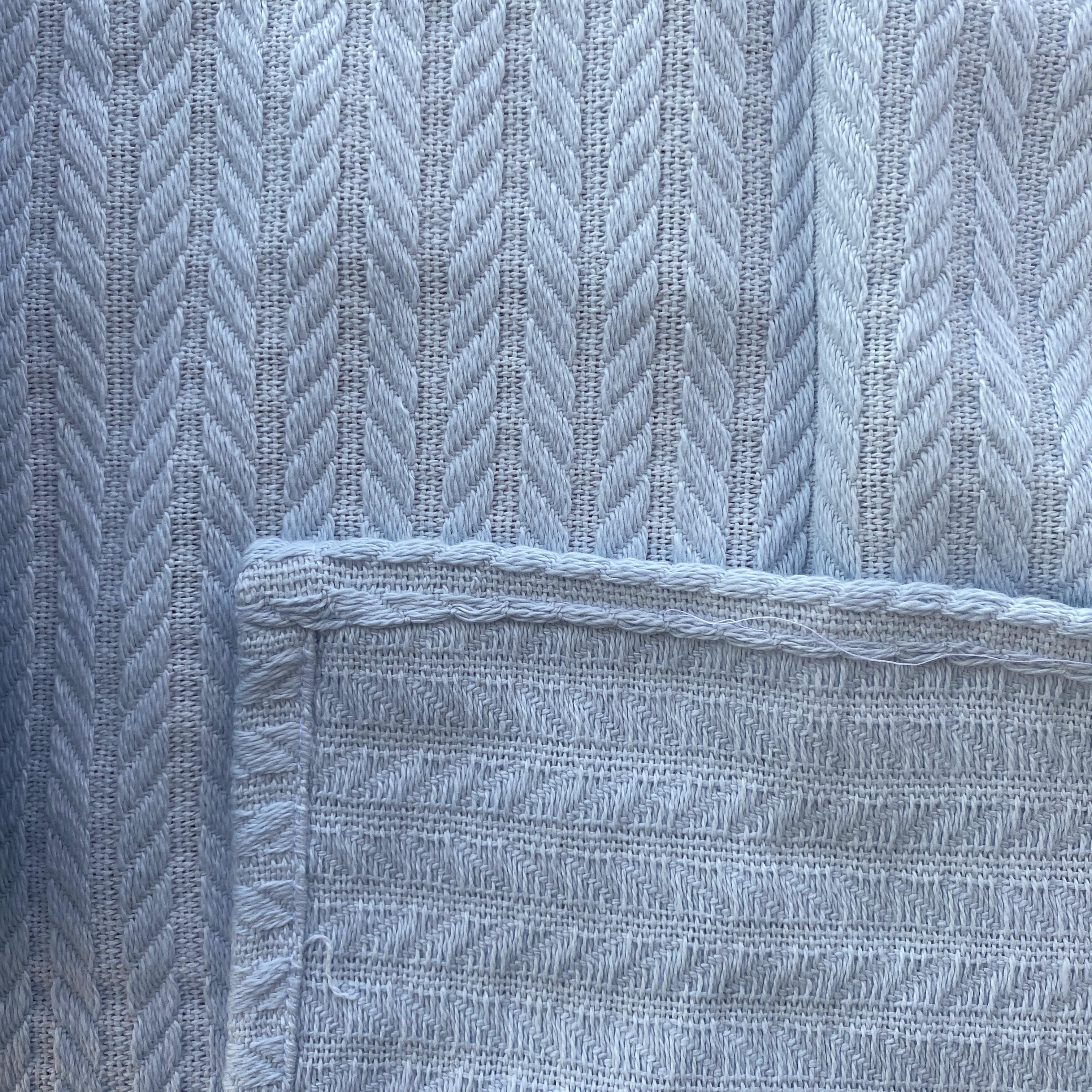 Pamuklu Çocuk Pikesi 100x120 cm Bebe Mavisi Renk