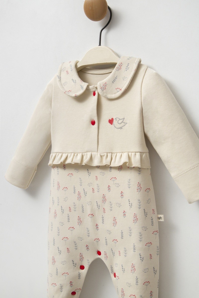 10'lu Kız Bebek Kokina Desen Hastane Çıkışı Set