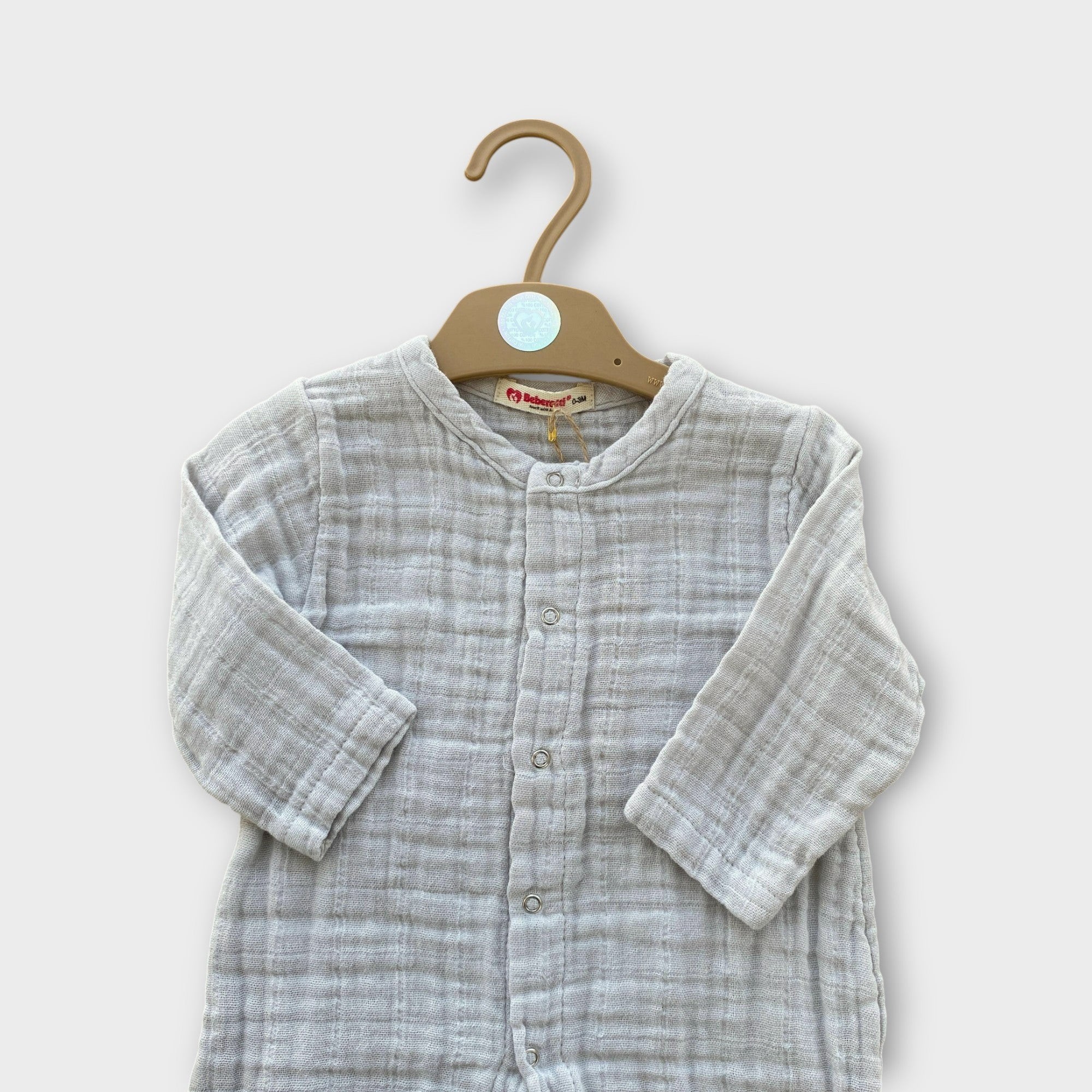 Müslin Unisex Tulum Gri