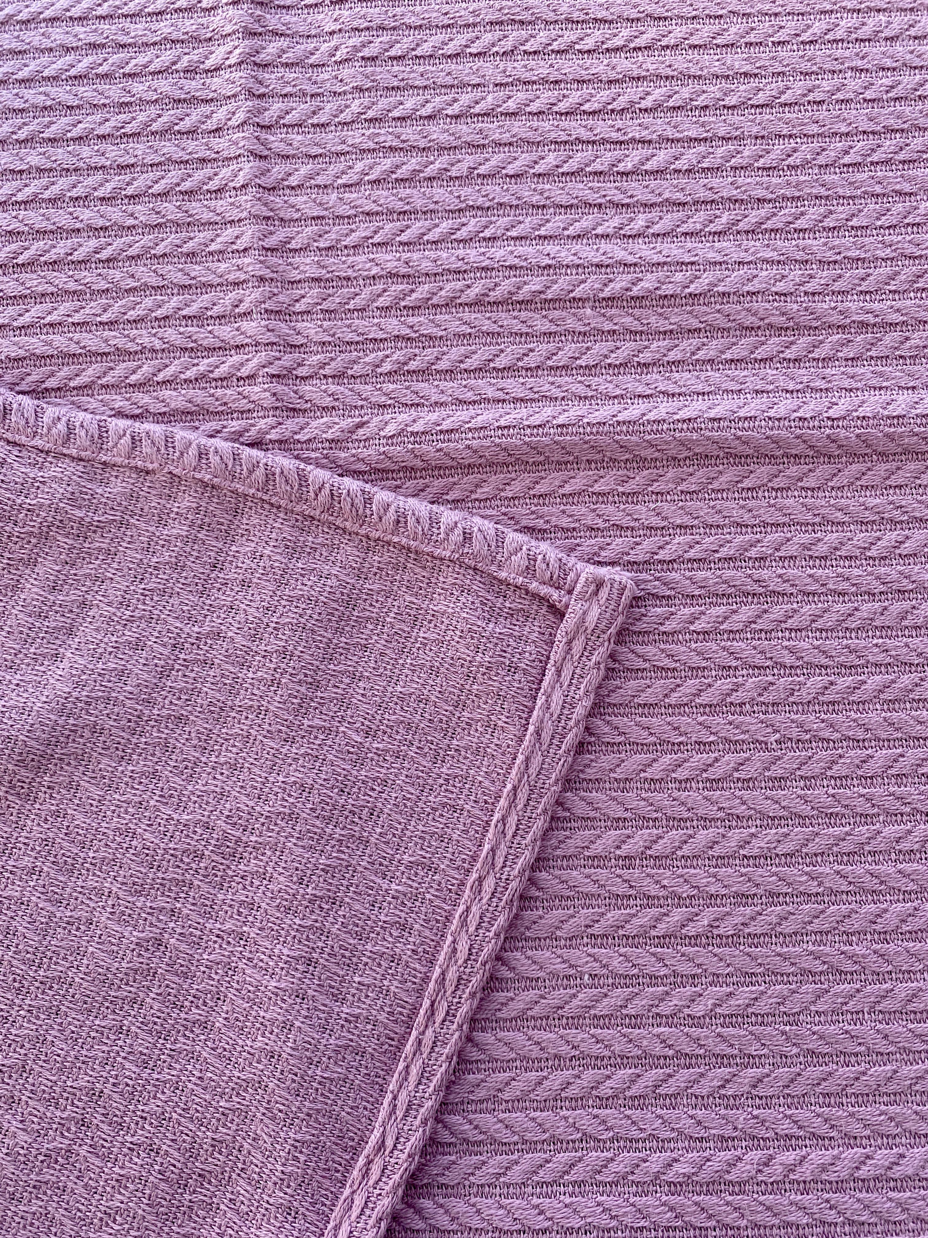 Pamuklu Çocuk Pikesi 100x120 cm Mürdüm Renk