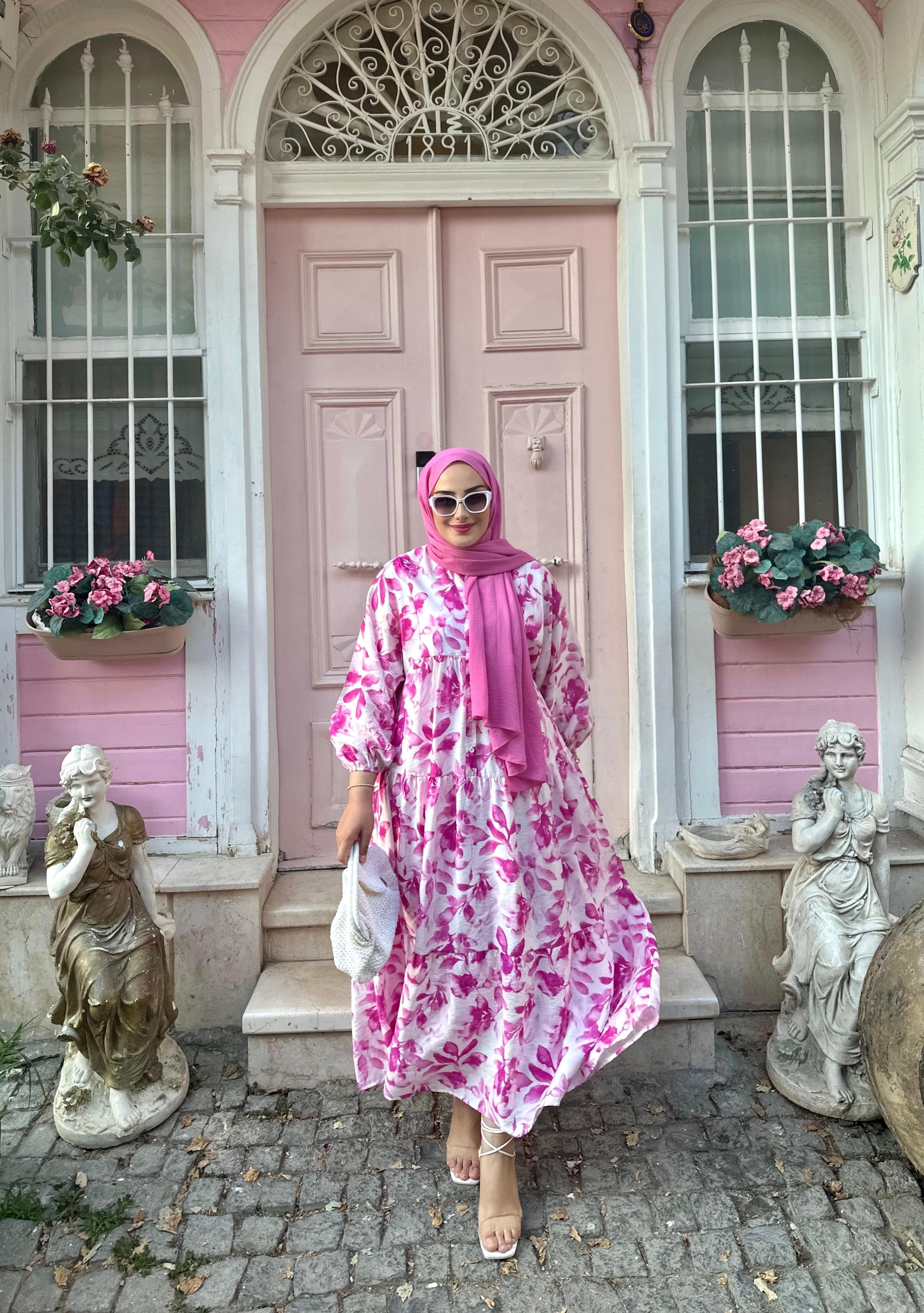 Marilya Pembe Elbise