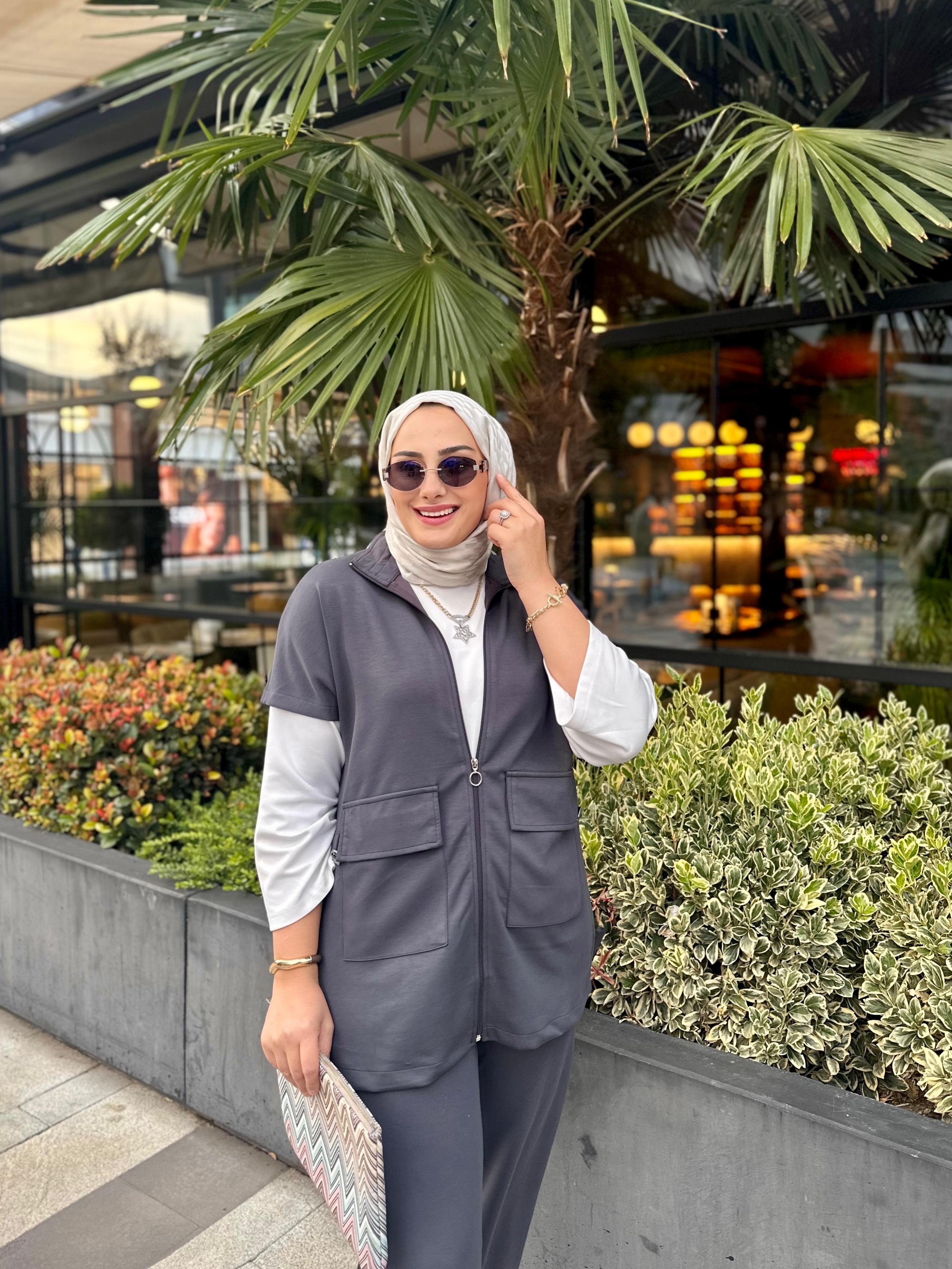 Kısa Kollu Oysho Takım - Gri