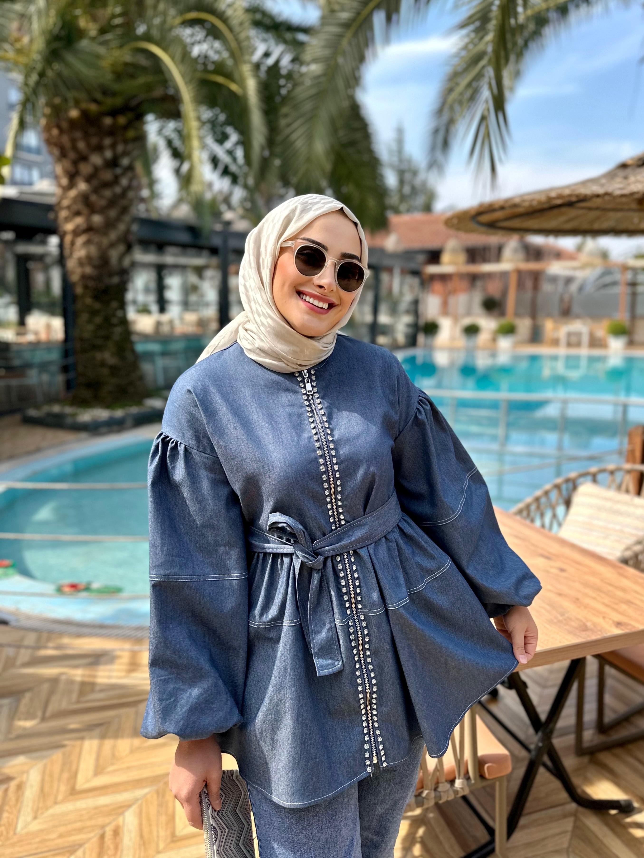 Eva Taşlı Denim Ceket