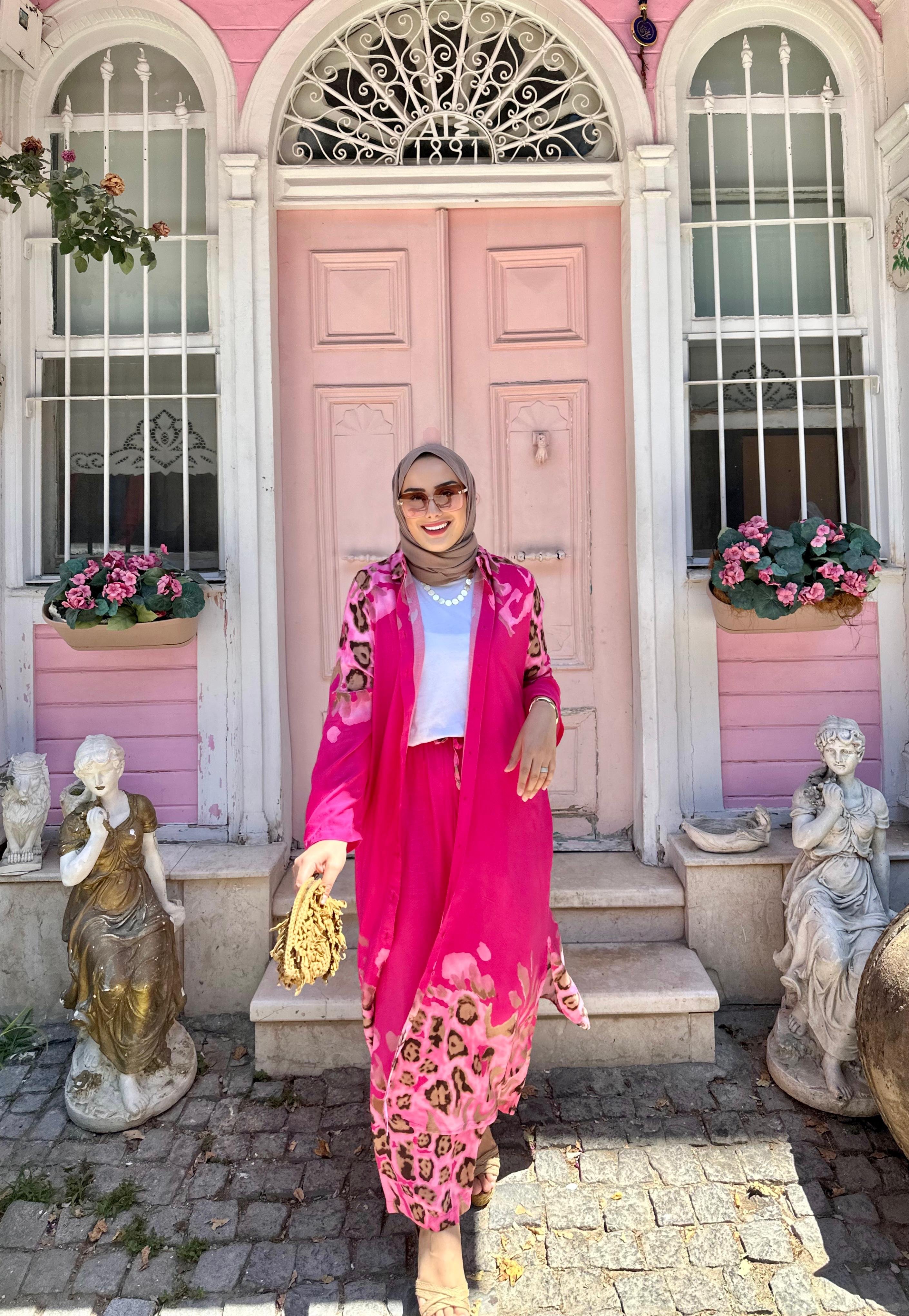 Leopar Viskon Pembe Takım