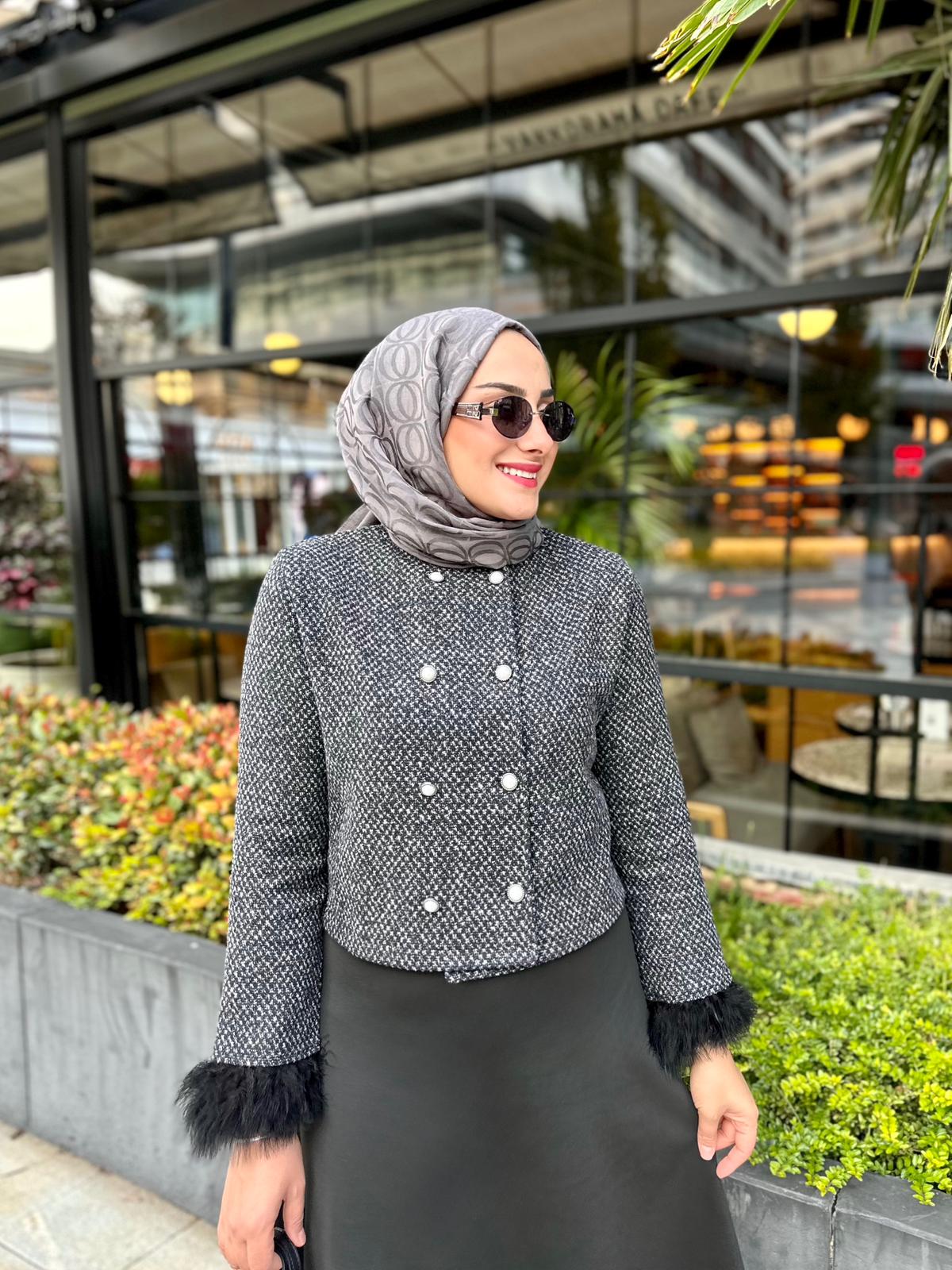 İthal Otrişli Tüvit  Ceket