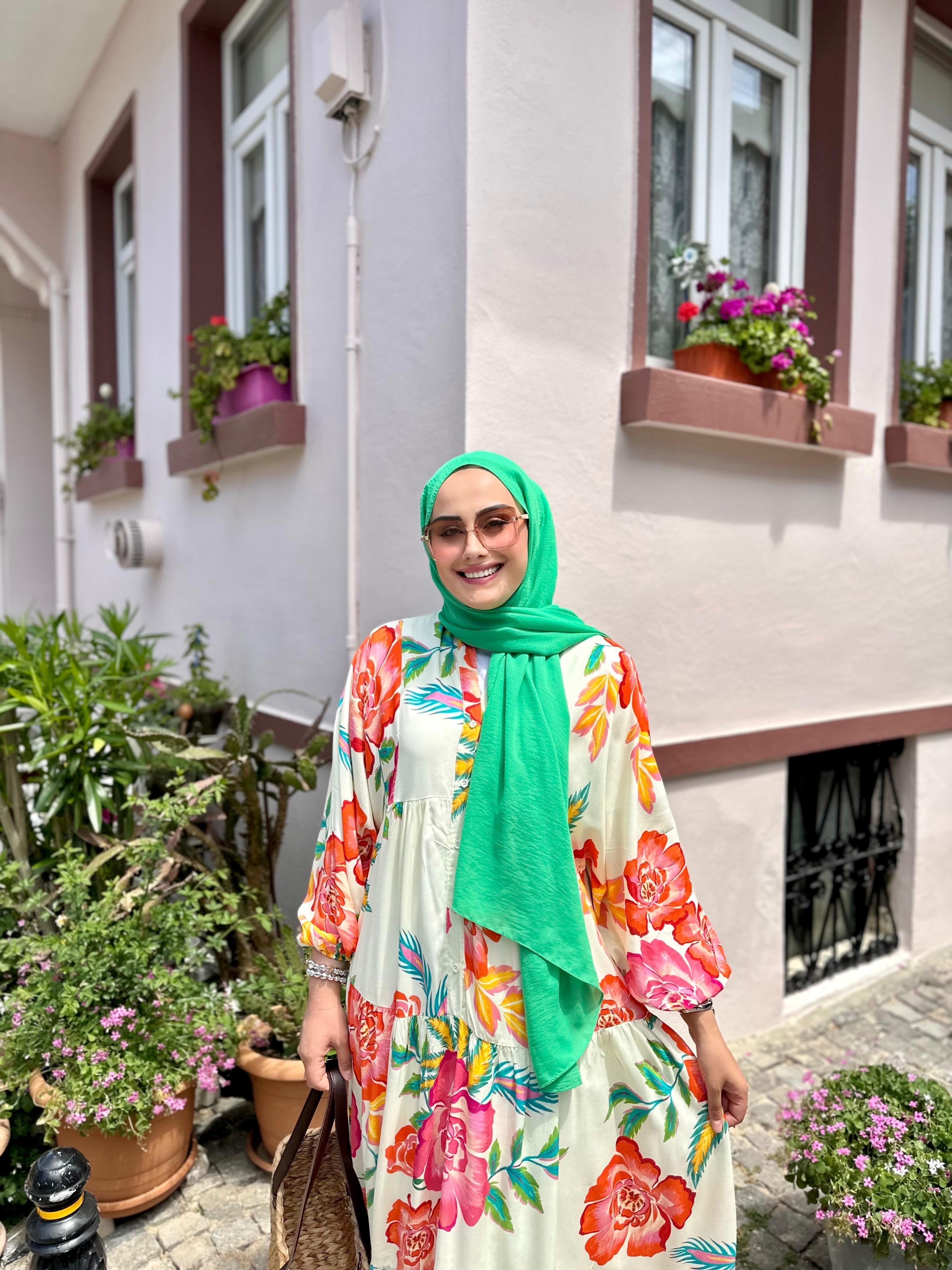 Lesli Ekru Elbise