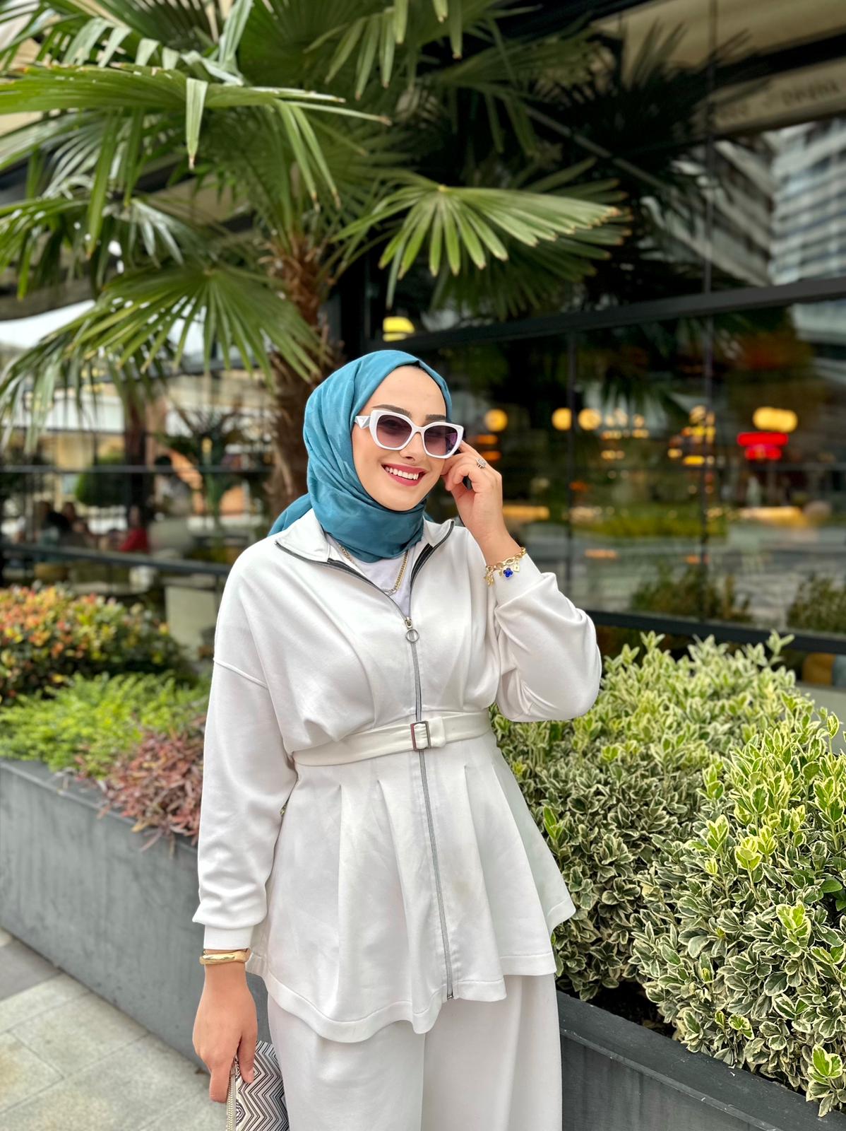 Pileli Oysho Takım - Beyaz