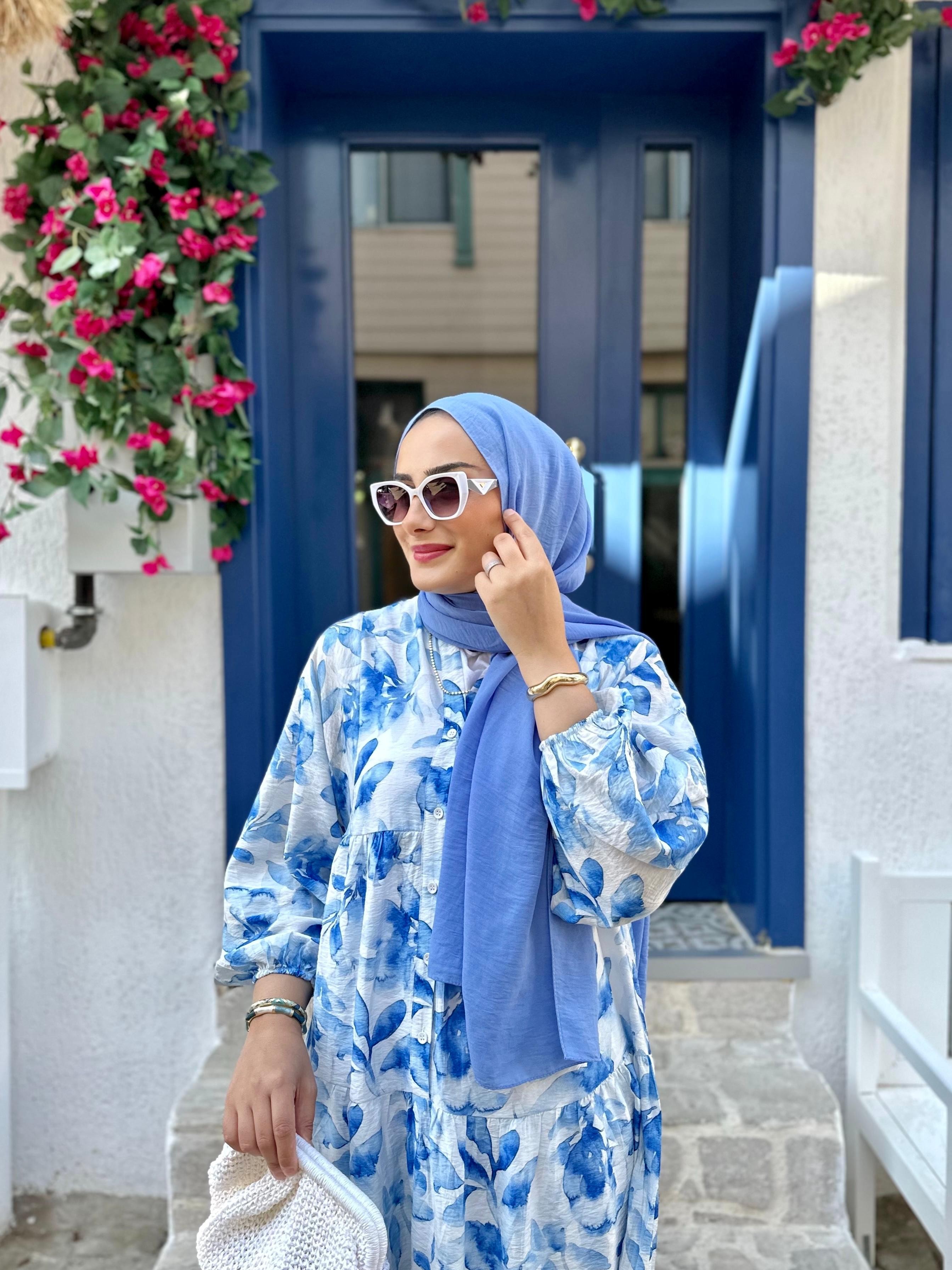 Marilya Mavi Elbise
