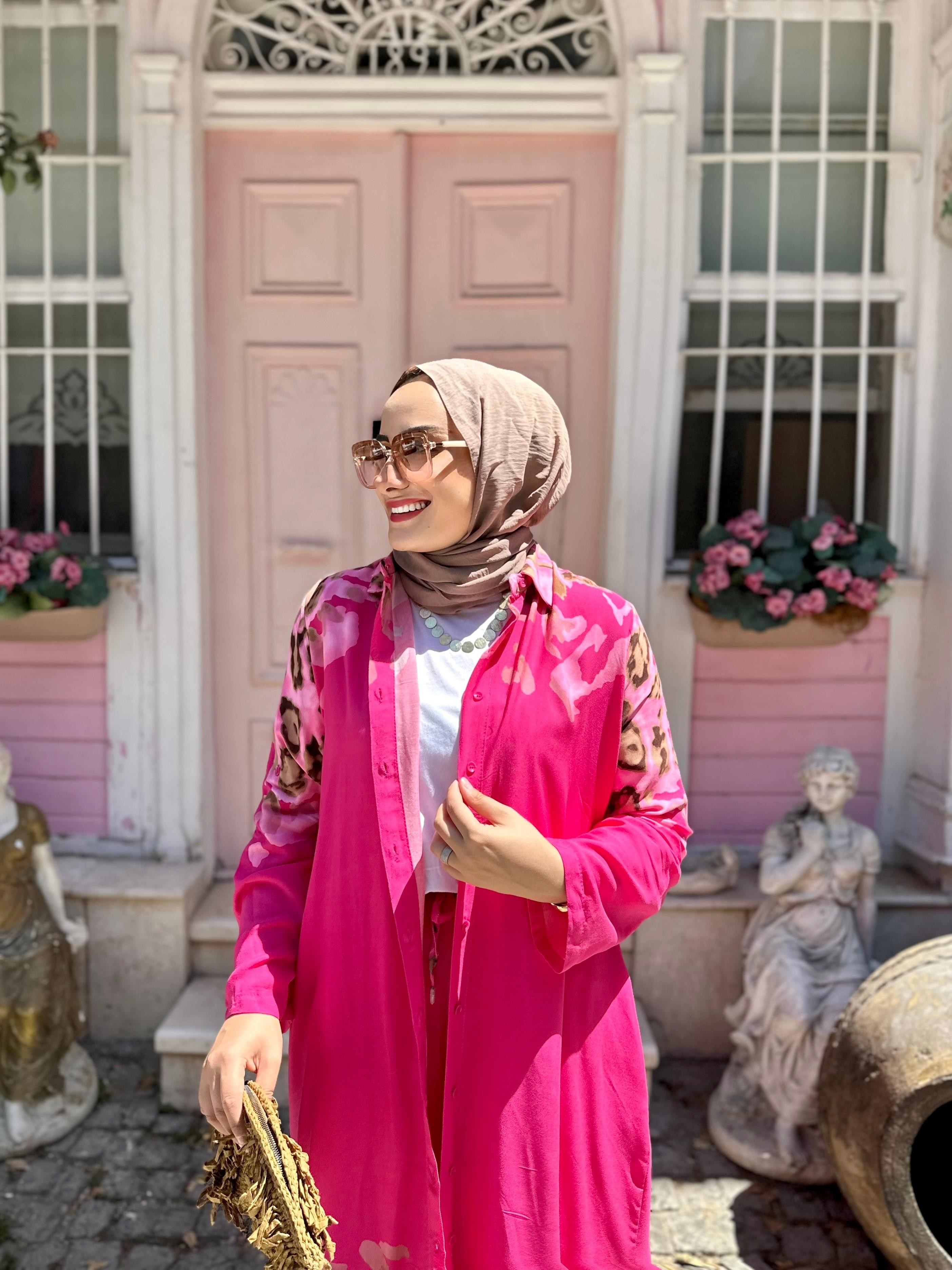 Leopar Viskon Pembe Takım