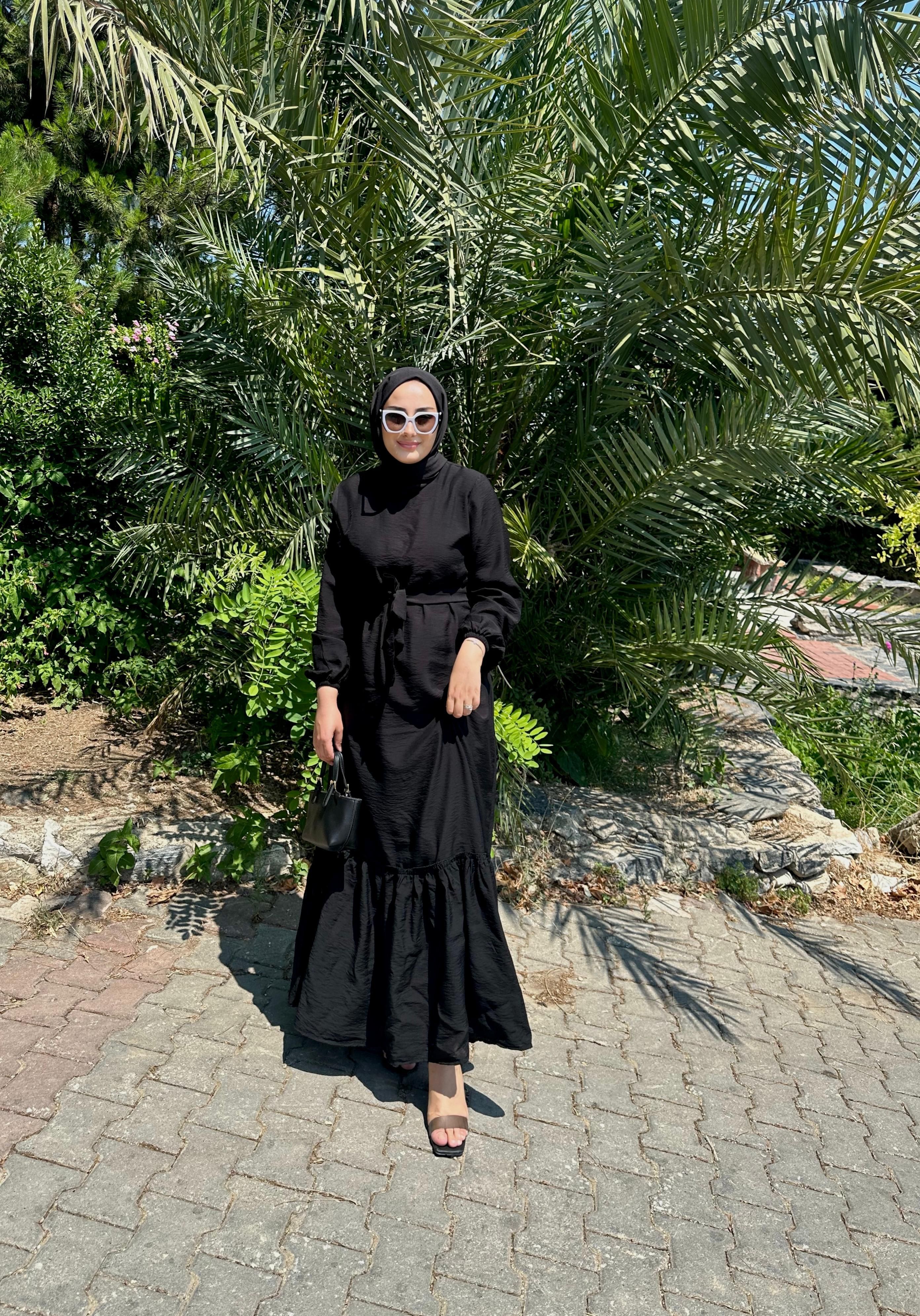 Venna Siyah Elbise