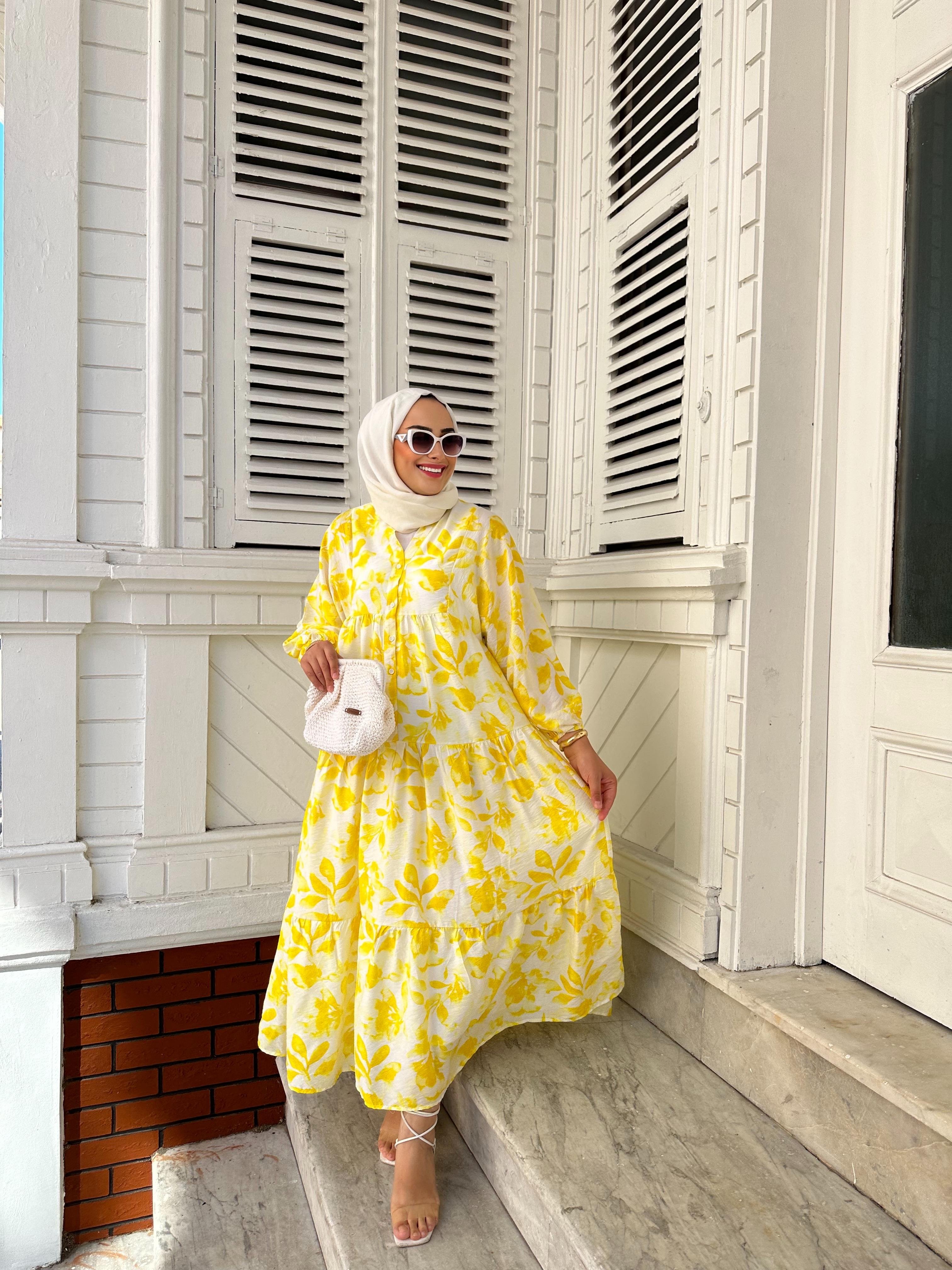 Marilya Sarı Elbise