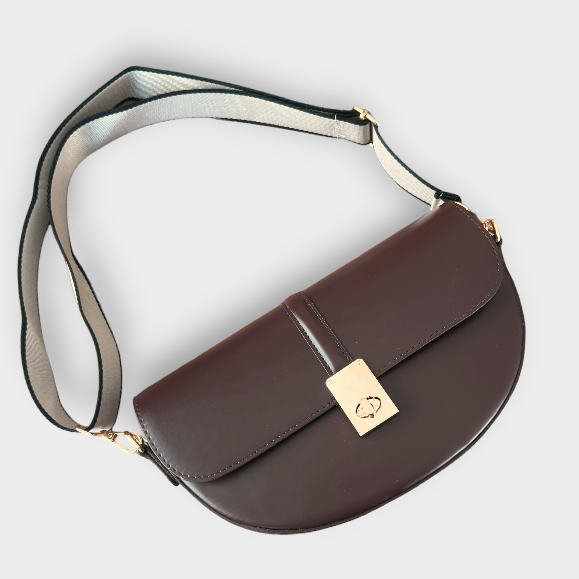 WEARME Ece Çapraz Mini Çanta - Koyu Kahverengi