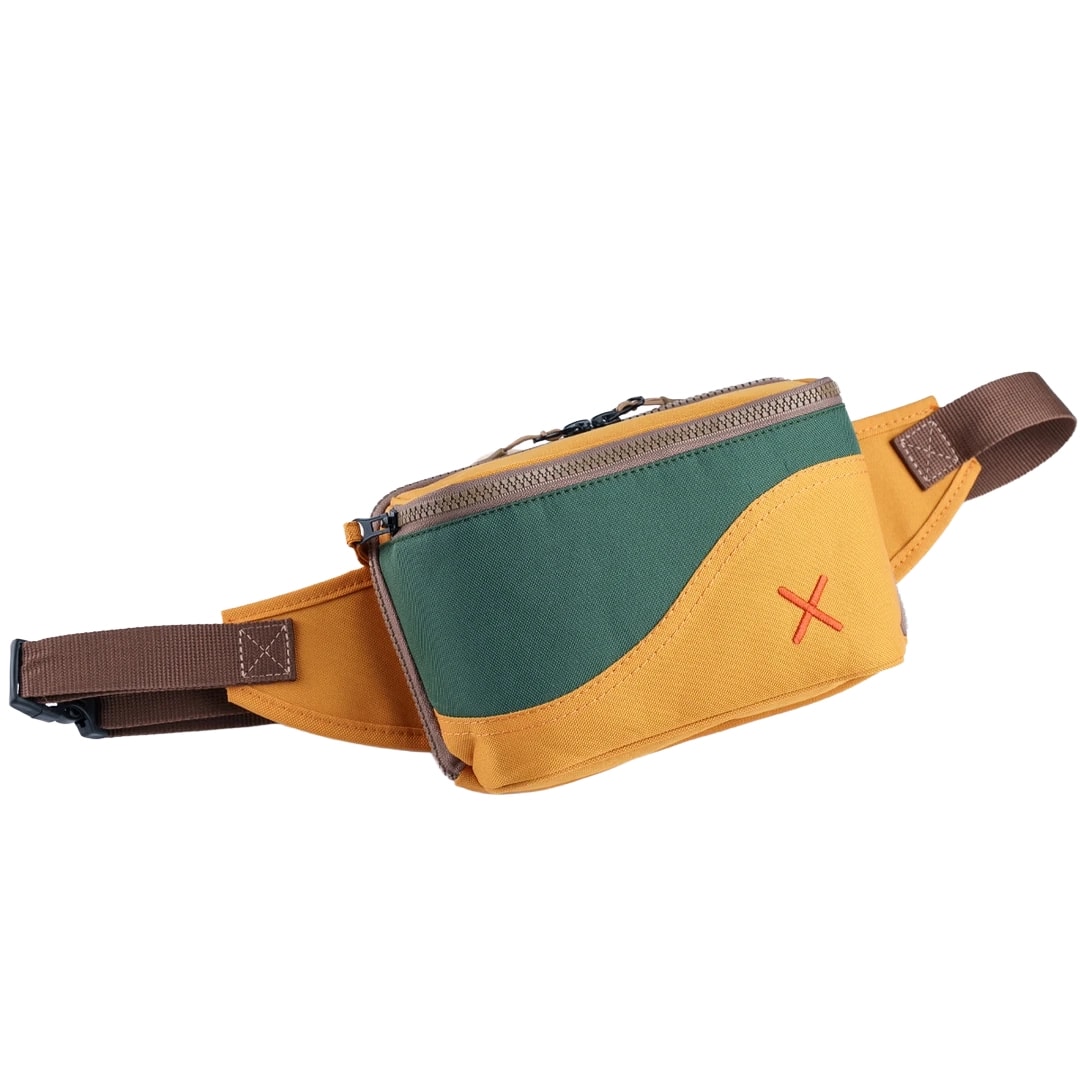 Sarı Yeşil Kanvas Unisex Göğüs ve Bel Çantası