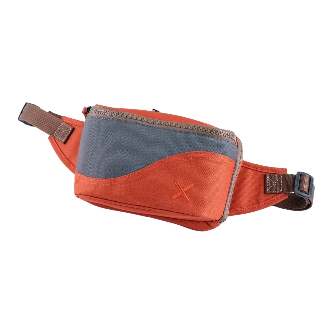 Turuncu Antrasit Kanvas Unisex Göğüs ve Bel Çantası