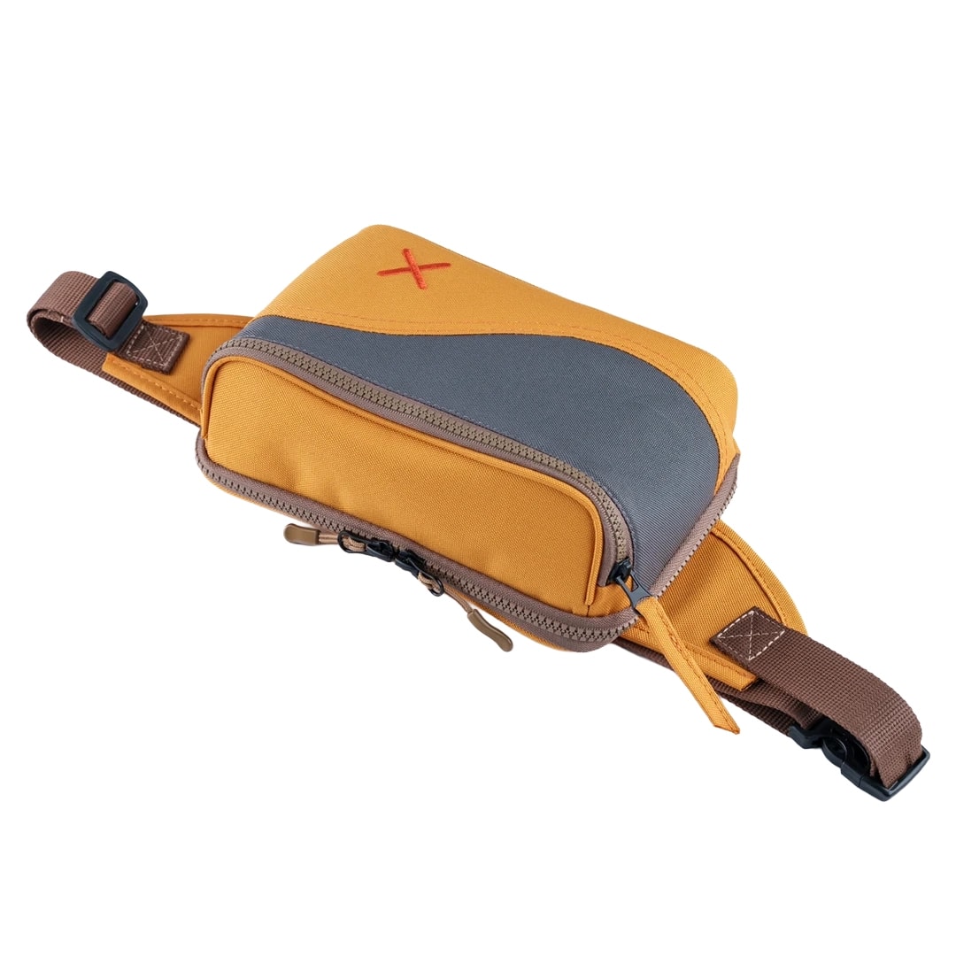 Sarı Antrasit Kanvas Unisex Göğüs ve Bel Çantası