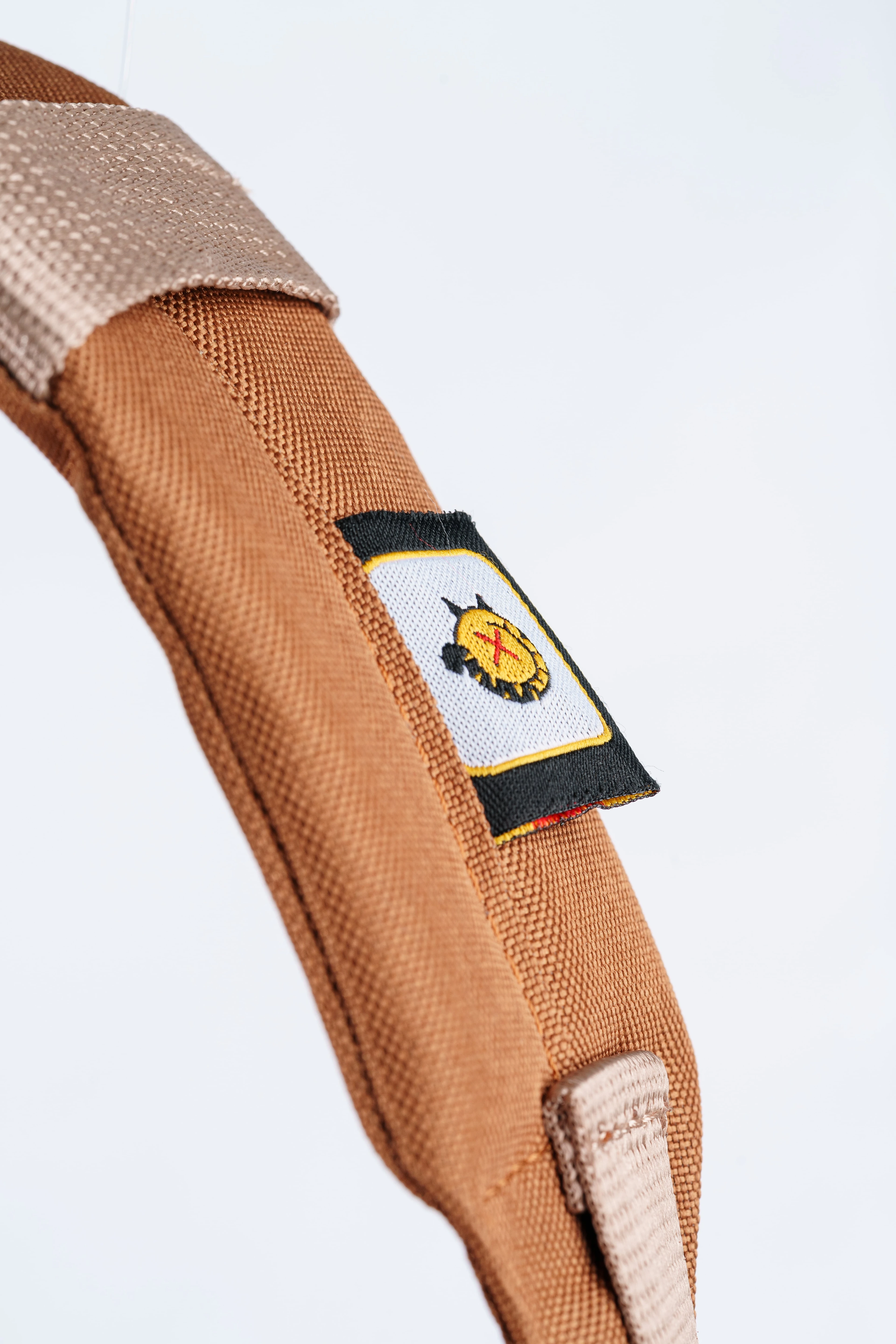 Kahverengi Kuş Desenli Kanvas Unisex Sırt Çantası