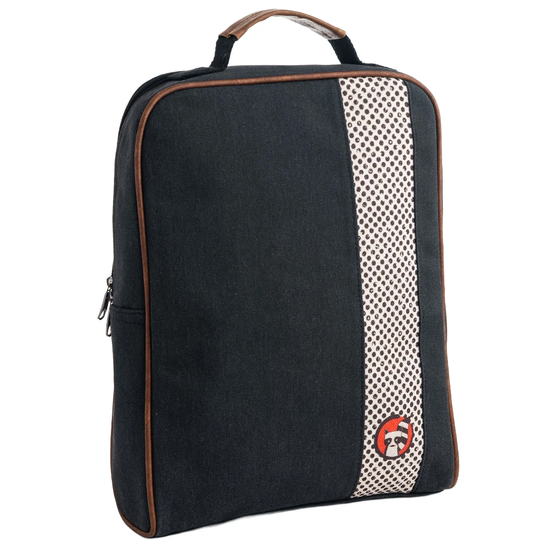 Siyah Rakun Desenli Laptop & Sırt Çantası