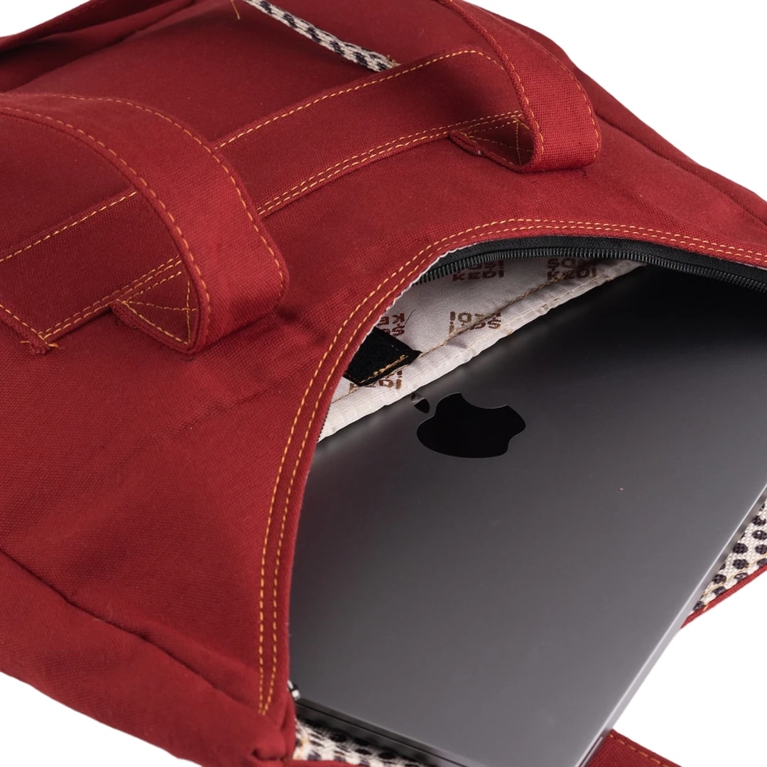 Bordo Küçük Prens Desenli Canvas Kumaş Omuz Çantası